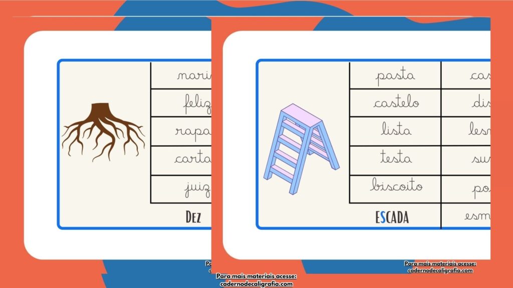 Desenvolva suas habilidades de leitura com essas fichas cursivas práticas. Ideal para aprimorar seu fluxo de leitura!