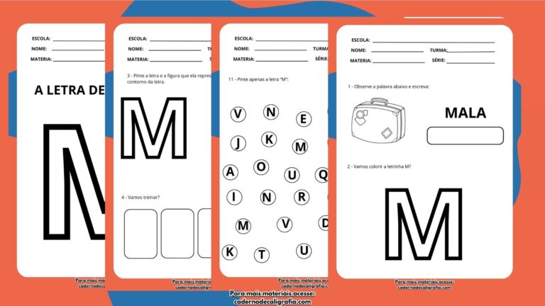 14 Atividades Letra M para Educação Infantil