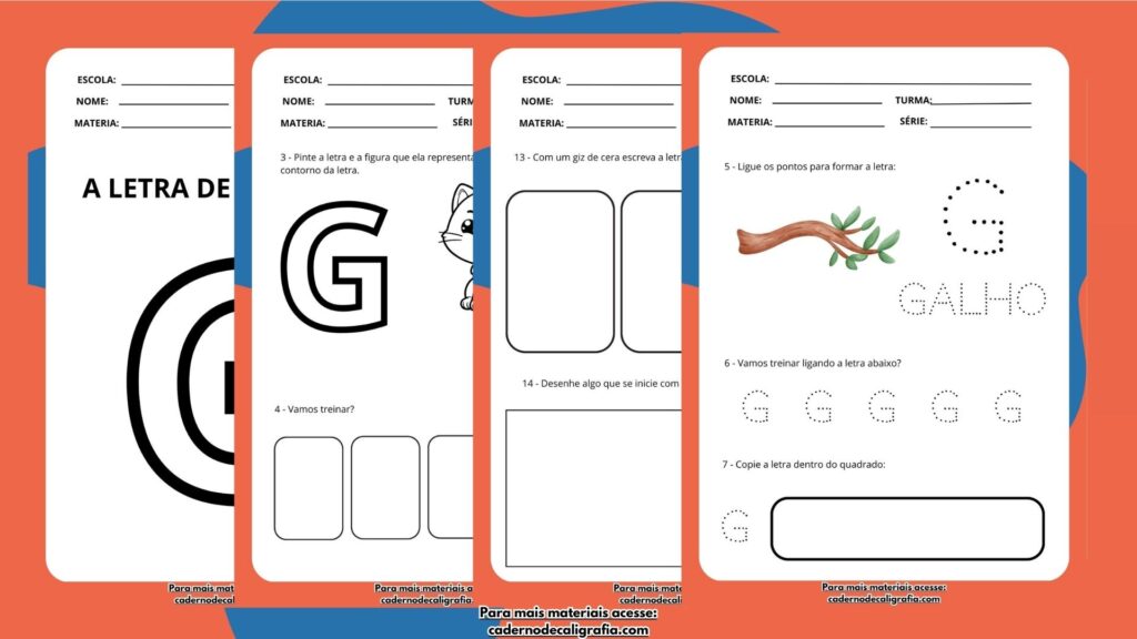 14 Atividades de Letra "G" para Crianças