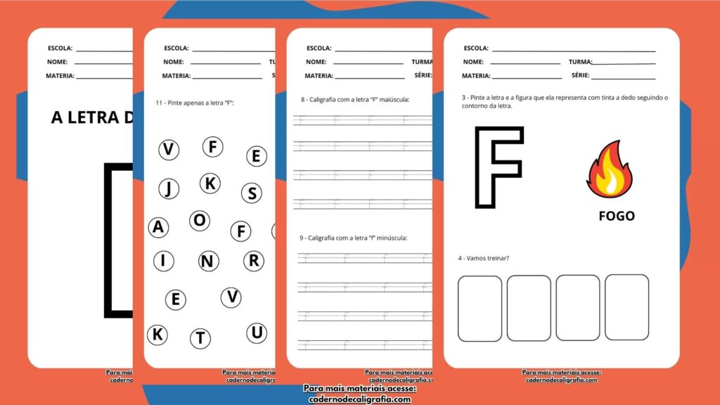 14 Atividades Educativas com a Letra F