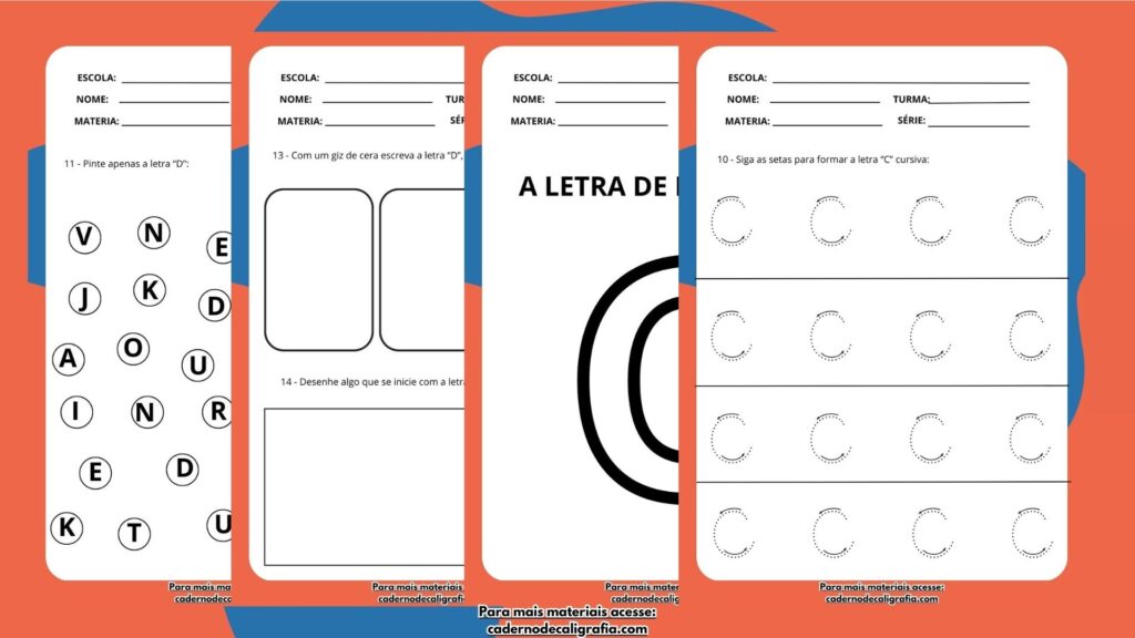 Crie momentos educativos e divertidos com 14 atividades infantis, todas com a letra C. Estimule o aprendizado de forma envolvente!