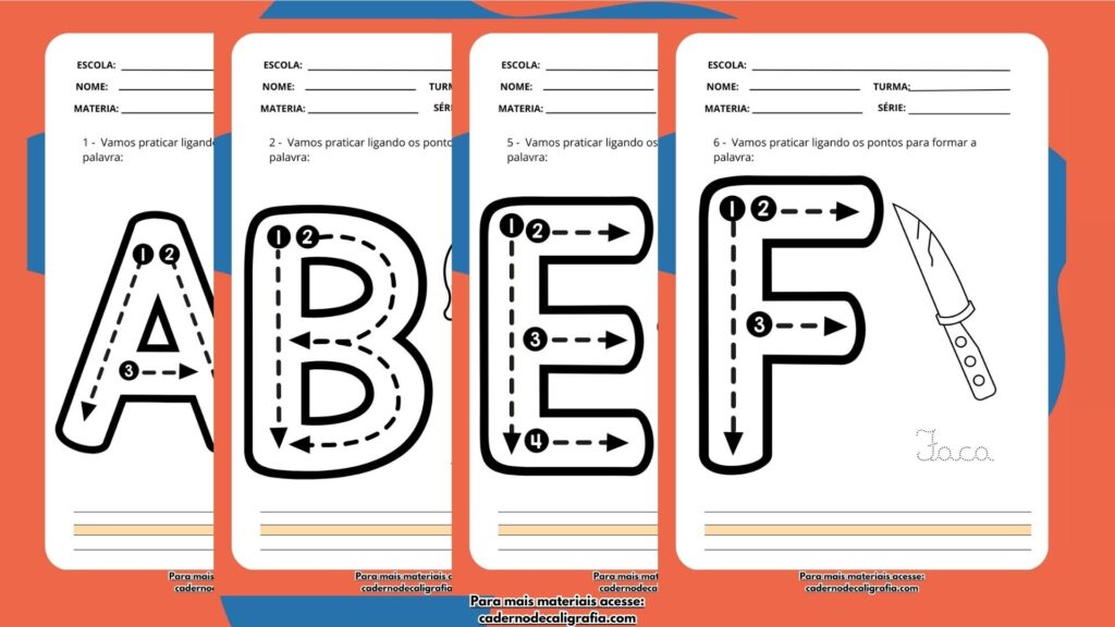 Praticando a Caligrafia com Palavras – Coordenação Motora para Crianças a partir de 5 Anos